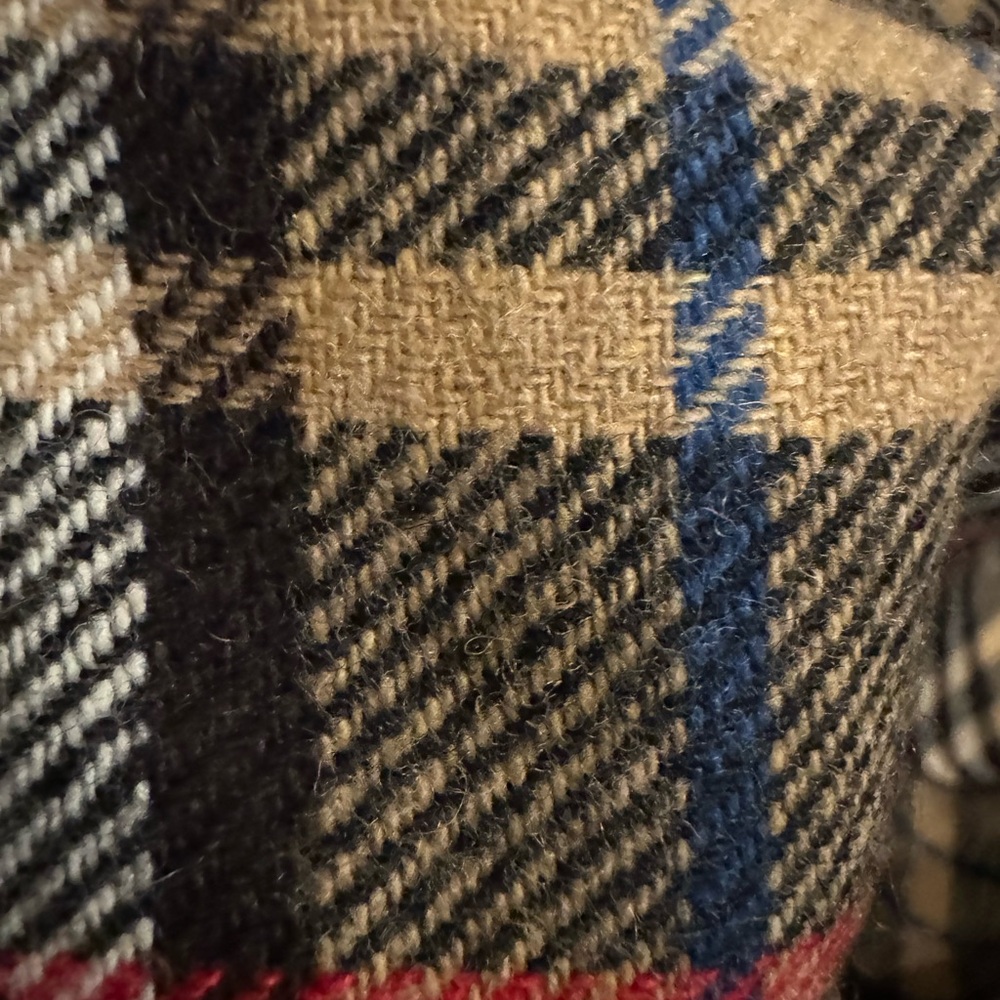 Evan Picone Wrap Plaid Maxi Skirt Sz 10 Wool Blend - Picture 9 of 12